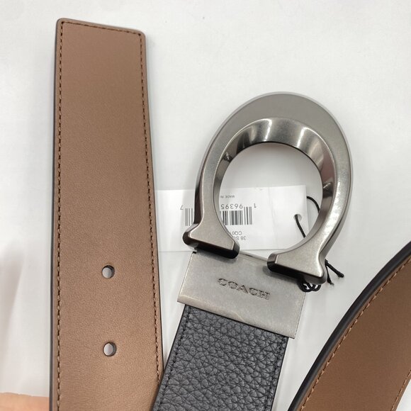 Coach Signature Buckle Cut To Size Reversible Belt 38 MM CQ013 - Picture 4 of 7